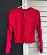 Cardigan sweater Red Size M Photo 0