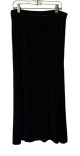 Kathie Lee‎ Collection Skirt Vintage 90s Medium Black Velvet Long Maxi Witchy Photo 0