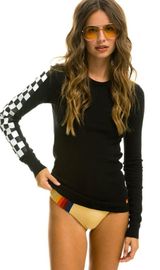 Checkered Aviator Nation Long Sleeve Photo 0