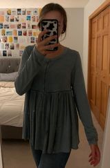 Altar'd State Flowy Long Sleeve Top Photo 0