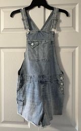 Denim Overall Shorts Size M Photo 0