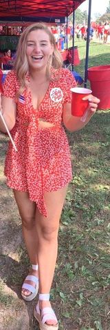 Princess Polly Front Tie Romper Photo 0