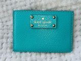 Kate Spade Card Holder Robin Egg Blue Photo 0