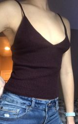 Brandy Melville Maroon Tank Photo 0
