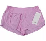 New Lululemon Size 8 Hotty Hot Low Rise LR Lined Shorts 2.5" VITP Vita Pink Run Photo 0