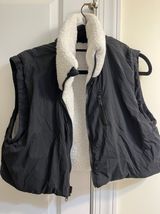 Black Puffer/Sherpa Reversible Vest Photo 0