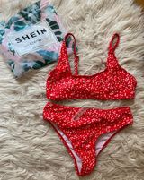 SheIn Red Floral Bikini Photo 0