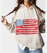 Free People x Tricia Fix Americana Sweatshirt Size Small Photo 0