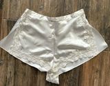 Ivory Satin & Lace Short NWT Photo 0