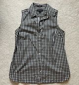 Lands'End  Collared Gingham Tank Top Photo 0