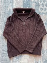 Cable Knit Half Zip Sweater Photo 0