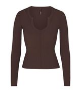 SKIMS New  SOFT LOUNGE SPLIT NECK LONG SLEEVE Photo 0