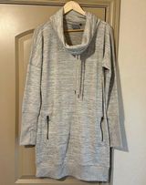 Athleta Cowl Neck Sweater Dress Small Heathered Photo 0