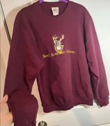 90s Vintage “Deer” Crewneck Pullover Sweatshirt Size S Photo 0