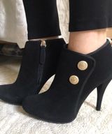 Guess Black Suede Booties Photo 0
