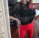 Silence + Noise Black Mesh Top Photo 0