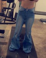 Denim Bell Bottoms Blue Photo 0