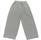 white house black market Striped High Rise Wide Leg Pants Modest Mature  M Photo 0