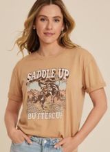 Maurices tan saddle up shirt Photo 0