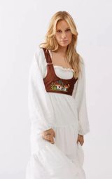 NWT Urban Outfitters UO Sequoia Mushroom Embroidered Harness Photo 0
