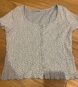 Brandy Melville Light Blue Button Up Brandy Melvile Photo 0