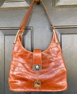 Vintage Dooney & Bourke Croc Embossed Bag Photo 0