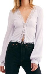 Free People Lilac Crop Top Medium Photo 0