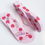 Sole Mates Cherry Wedge Flip Flop Sandals Y2K Style Red Size 6 Photo 0