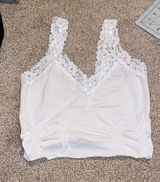 White Cropped Tank Top Size M Photo 0