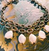 Anthropologie Crystal rock statement necklace Photo 0