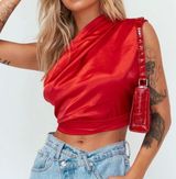 Red Scarf Top Photo 0