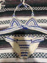 Robin Piccone Blue and white striped bikini  Photo 0