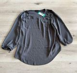 Fortune + Ivy Dondria Mixed Material Blouse Grey L NWT STITCH FIX Photo 0