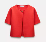 ZARA Red Cardigan Photo 0