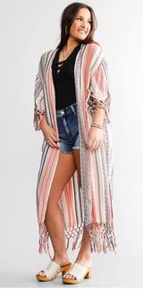 Sunset Fringe Kimono Photo 0