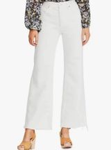 WE THE FREE WHITE THE OUR FLARE HIGH WAISTED RAW HEM JEANS Photo 0