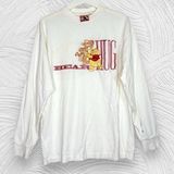 Vintage 90s Pooh Tigger Bear Hug Mickey Inc. Disney embroidered long sleeve tee Photo 0