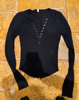 Free People Top Henley Long Sleeve Photo 0