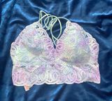 PINK - Victoria's Secret  Multicolored Lace Bra Photo 0