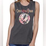 Grateful Dead Steal your face floral muscle tank M/L Photo 0