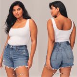 Blue The Mom Short High Rise Curve Love Size 20 Photo 0