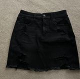 Black Denim Skirt Photo 0