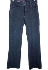NYDJ Not Your Daughters Jeans Size 6 Sarah Relaxed Boot Cut Dark Blue Denim Women 940 Photo 0