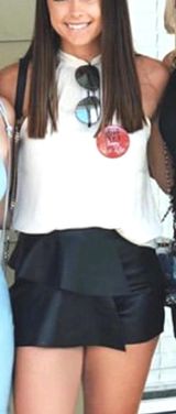 American Threads Leather Skort Photo 0