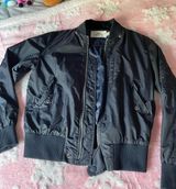 Coach Navy Blue Bomber Jacket Photo 0