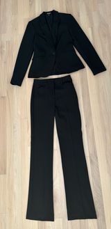 Express Suit Black Stretch Blazer & Stretch Pants Photo 0