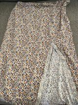 Tilly's Floral Slit Midi Skirt Photo 0