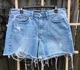 50% OFF Lucky Brand The Boyfriend Distressed Cutoff Shorts Size 10/30 Photo 0