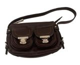 Marc Jacobs Brown Leather Sophia Mini Handbag Purse Photo 0