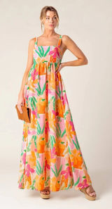 Flying Tomato Bon Voyage Maxi Dress Size Large Vacation Resort Cruise Wedding Photo 0